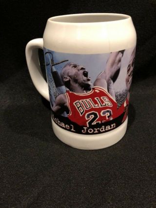 Michael Jordan 1997 Upper Deck Mug Commemorative Tankard Collectible 23 Bulls
