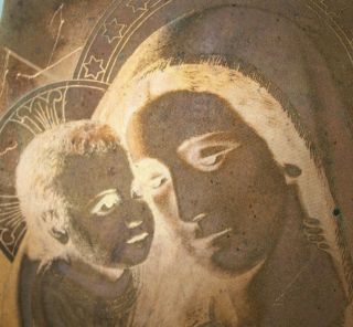 Copper Plate Madonna with Child (2) Etching Intaglio Printing Religious 1K 2