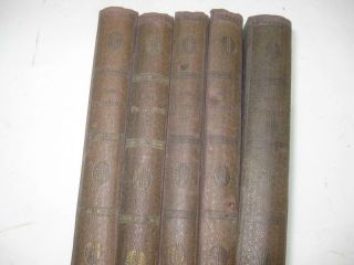 5 Book Set 1920 Complete Samson R.  Hirsch Commentary On The Torah In German Must