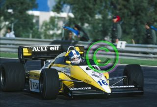 Racing 35mm Slide F1 Derek Warwick - Renault 1984 Portugal Formula 1
