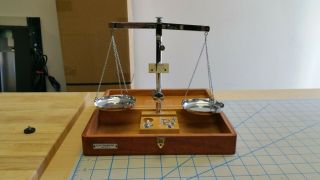 Vintage Clay - Adams Co.  York Balance Scale With Weight Set Made In Germany