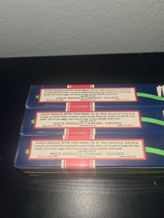 Vintage 1938 Dr.  West ' s Miracle Tuft Toothbrush Pack of 12 - 3