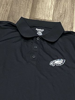 Reebok Nfl Philadelphia Eagles Lincoln Financial Field Vendor Polo Golf Shirt M