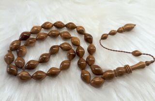 Real Kuka Tree Islamic Prayer 33 Beads Rosary Tasbeeh Tasbih Misbaha 9.  7 X13.  8