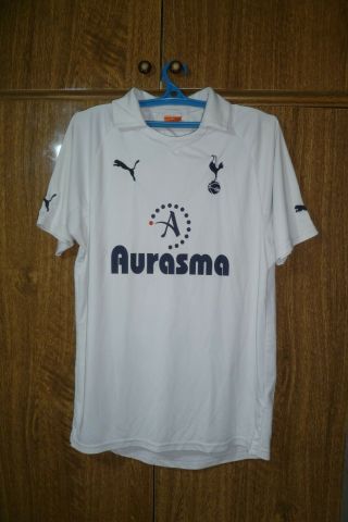 Tottenham Hotspur Fc Puma Football Shirt Home 2011/2012 White Jersey Men Size M