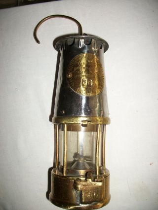 Protector Lamp & Lighting Co.  Brass Miners Lamp Lantern Type 6rs Eccles