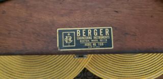 Vintage C.  L.  Berger & Sons Engineering Surveying - Transit - Level w/Orig.  Case 2