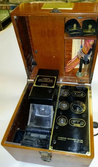Cambridge Ekg Instrument " Simpli - Scribe " Portable Model Electrocardiograph