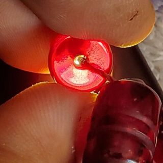 German 33 Amber Cherry Red Bakelite Prayer Beads Komboloi Beads فاتوران Faturan