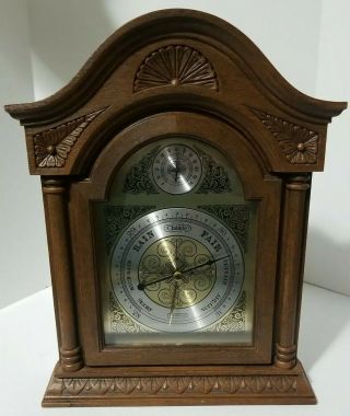 Vintage Springfield Instrument Co.  Mantle Barometer And Thermometer
