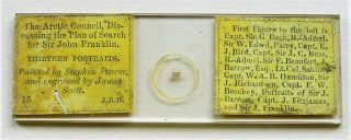 Antique Microphoto Microscope Slide By J.  B.  Dancer,  Arctic Council Discussion