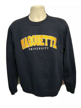 Stitched Marquette University Adult Large Blue Sweatshirt