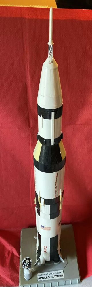 Apollo Saturn Model Rocket With Lunar And Command Modules - 75cm High Assembled