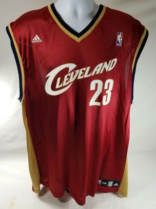 Lebron James 23 Cleveland Cavaliers Adidas Nba Jersey Mens Size 2xl