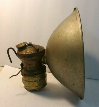 Vintage Miners Auto - Lite Carbide Light Universal Lamp Brass Made Usa
