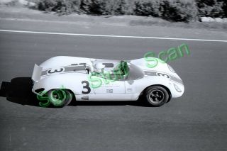 1964 Sports Car Racing Photo Negative Frank Gardner Brabham Pacific Grand Prix