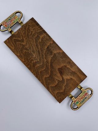 Antique 1969 Terra Sancta Guild Cheese/bread Board Solid Wood Serving