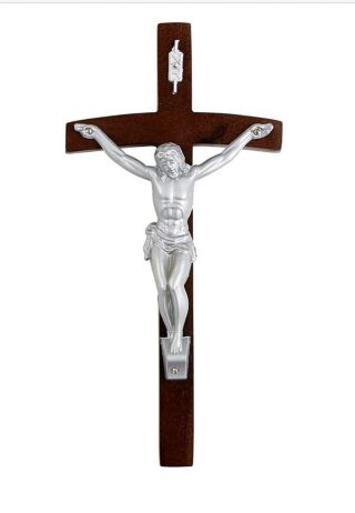 Inri Papal Wall Crucifix 8 " Jesus Hanging On Cross - Christian/catholic Hc984