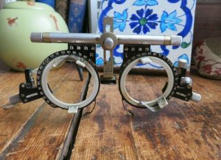 Vintage Optician Optometrist Eye Test Glasses Trial Frames By Oculus Steam Punk