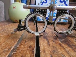 Vintage Optician Optometrist Eye Test Glasses Trial Frames By Oculus Steam Punk 2