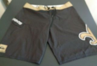 Orleans Saints Football Quiksilver Board Beach Shorts Size 36 Nfl