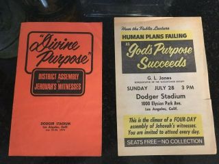 Watchtower Assembly Program And Handbill 1974 Los Angeles