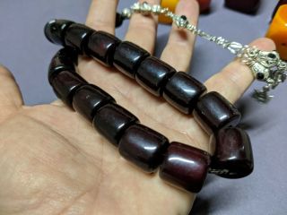 Islamic 17 German Faturan Bakelite Komboloi Prayer Beads فاتوران Misbaha 25d