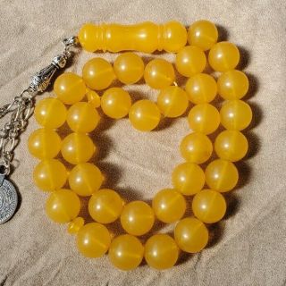 Antique German Faturan Amber Bakelite Prayer Beads فاتوران - Strong Smell Beads