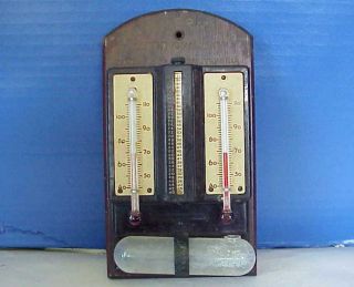 Antique Tycos Weather Wet Bulb Humidiguide Thermometer Hammermill Paper Erie Pa