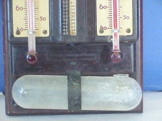 Antique Tycos Weather Wet Bulb Humidiguide Thermometer Hammermill Paper Erie PA 2