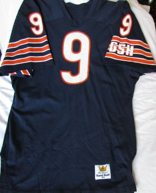 Chicago Bears 9 (jim Mcmahon) Jersey By Macgregor Sand - Knit Size 40