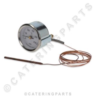 Repagas 1440019 Metal Bodied White Dial Round 0 - 250°c Thermometer 52mm Arthermo