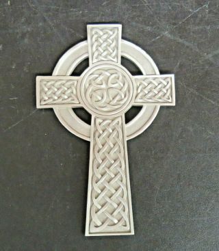 Jeweled Cross Co.  Pewter Celtic Cross Wall Hanging 2000