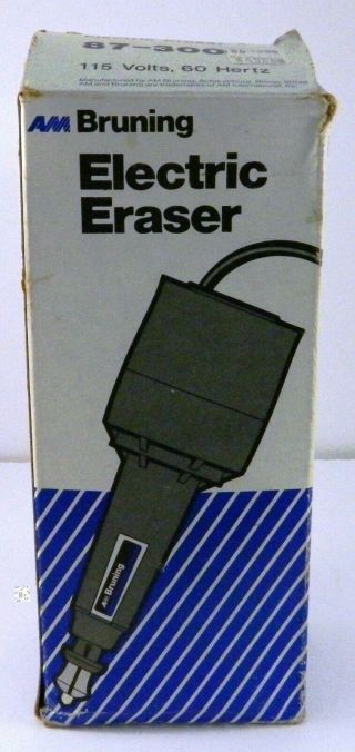 Am Bruning Electric Eraser 87 - 300 115v 60hz Drafting Drawing Architecture Usa