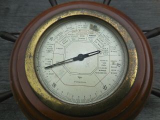 Taylor stormoguide wood,  brass Barometer 1927 International copyright 2