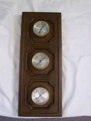 Vintage Springfield Humidity,  Barometer,  Thermometer Wall Mount