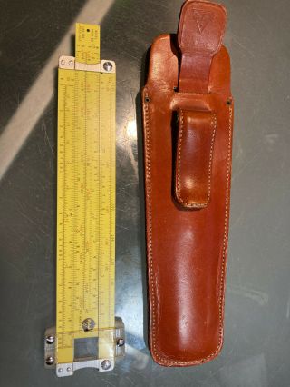 1962 Pickett Model N600 - Es Slide Rule 6 " With Leather Case