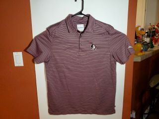 Tommy Bahama Fsu Florida State Seminoles Golf Polo Shirt Mens Large L Striped
