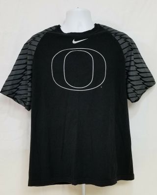 Oregon Ducks Football Team Issued Nike Regular Fit Short Sleeve Shirt Men 