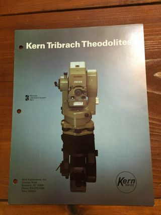 Kern Tribrach Theodolites Brochure Surveyor
