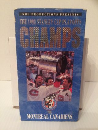Nhl Champs: 1993 Stanley Cup Playoffs Vhs Habs Montreal Canadiens Patrick Roy