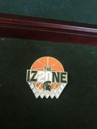 Football Basketball Home Game Program Pin Msu Michigan State Tom Izzo Izzone