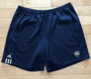 Adidas Team Vintage University Of Notre Dame Basketball Shorts Mens Xl