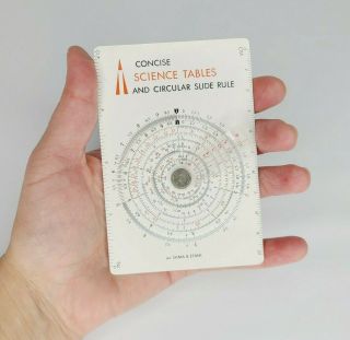 1968 Concise Science Tables & Circular Slide Rule Model 600 - St By Sama & Etani