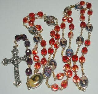 Handmade In The Usa Stations Of The Cross Rosary Chaplet With Liturgy Crucifix