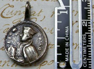 Antique 18th Century St.  Ignatius Of Loyola & St.  Francis Xavier Rosary Medal