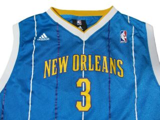 Chris Paul Orleans Hornets 3 Adidas Jersey Blue Size Youth XL 18 - 20 NBA 2