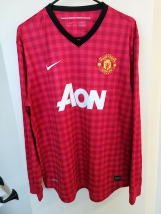 Nike Manchester United Home Jersey 2012/13 Red Long Sleeve