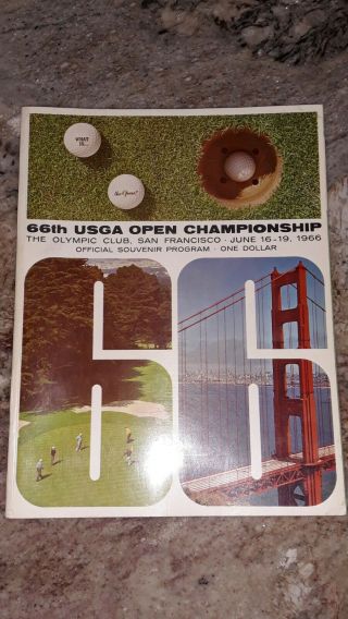 1966 66th Usga Gold Open Championship Olympic Club San Francisco Program
