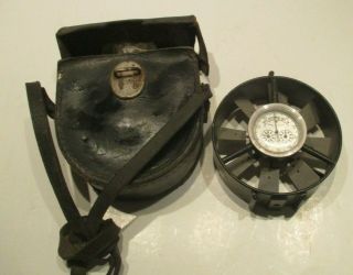 Vintage Davis Instrument Mfg Co Anemometer Wind Speed Coal Gauge W/leather Case